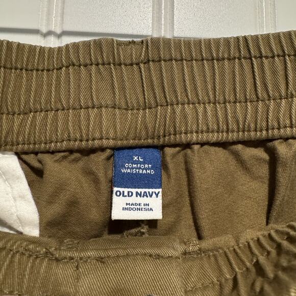 Old Navy Pull On Wide Leg Cargo Pants Satin Moss Comfort Waistband Size XL - Picture 4 of 6